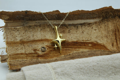 Eternal Polaris Urn Necklace – 925 Sterling Silver North Star Memorial Ash Pendant (26 mm & 32 mm)