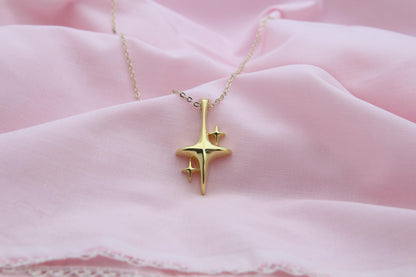 Eternal Polaris Urn Necklace – 925 Sterling Silver North Star Memorial Ash Pendant (26 mm & 32 mm)