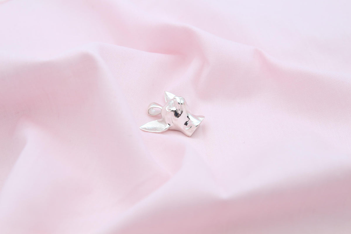 Chihuahua Love Memorial Urn Necklace – 925 Sterling Silver Dog Ash Pendant with Optional Engraving (20 mm)