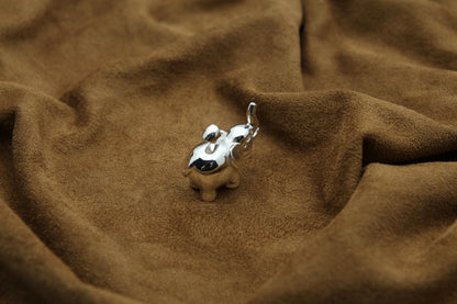 Elephant Soul Memorial Urn Necklace – 925 Sterling Silver Ash Pendant with Optional Engraving (20 mm)