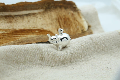 Elephant Soul Memorial Urn Necklace – 925 Sterling Silver Ash Pendant with Optional Engraving (20 mm)