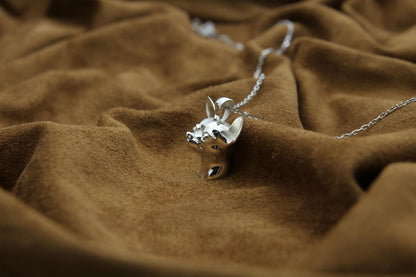 Chihuahua Love Memorial Urn Necklace – 925 Sterling Silver Dog Ash Pendant with Optional Engraving (20 mm)