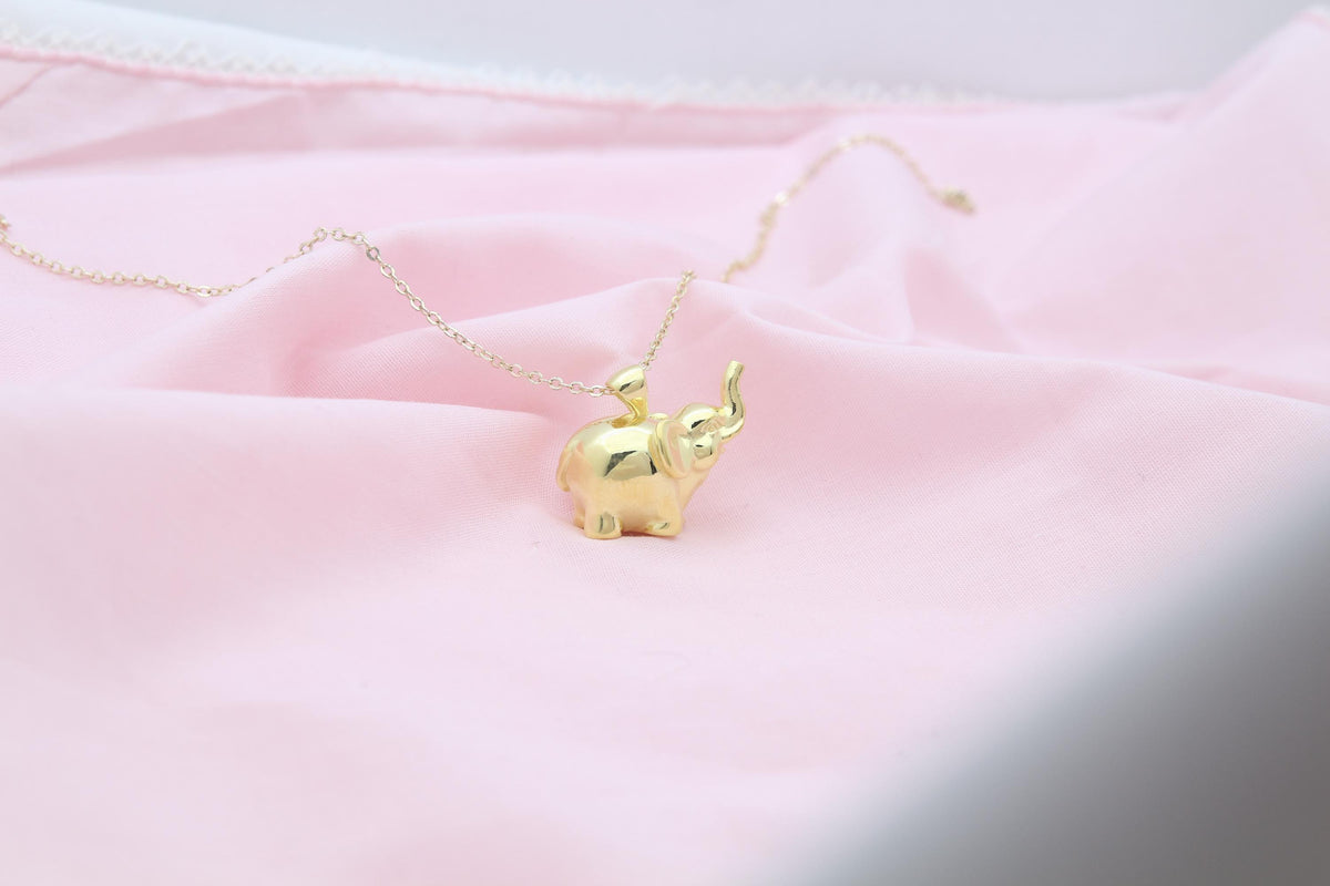 Gentle Elephant Tribute Urn Necklace – 925 Sterling Silver Memorial Ash Pendant with Optional Engraving (20 mm)