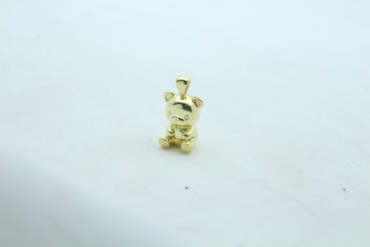 Bear Urn Necklace – 925 Sterling Silver Memorial Ash Pendant (18 mm)