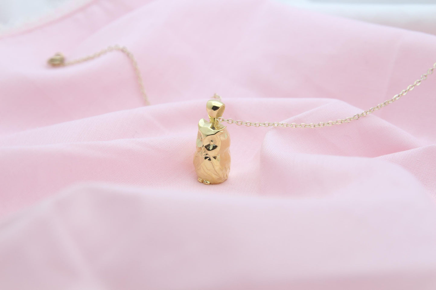 Night Guardian Owl Urn Necklace – 925 Sterling Silver Ash Pendant with Optional Engraving (17 mm)
