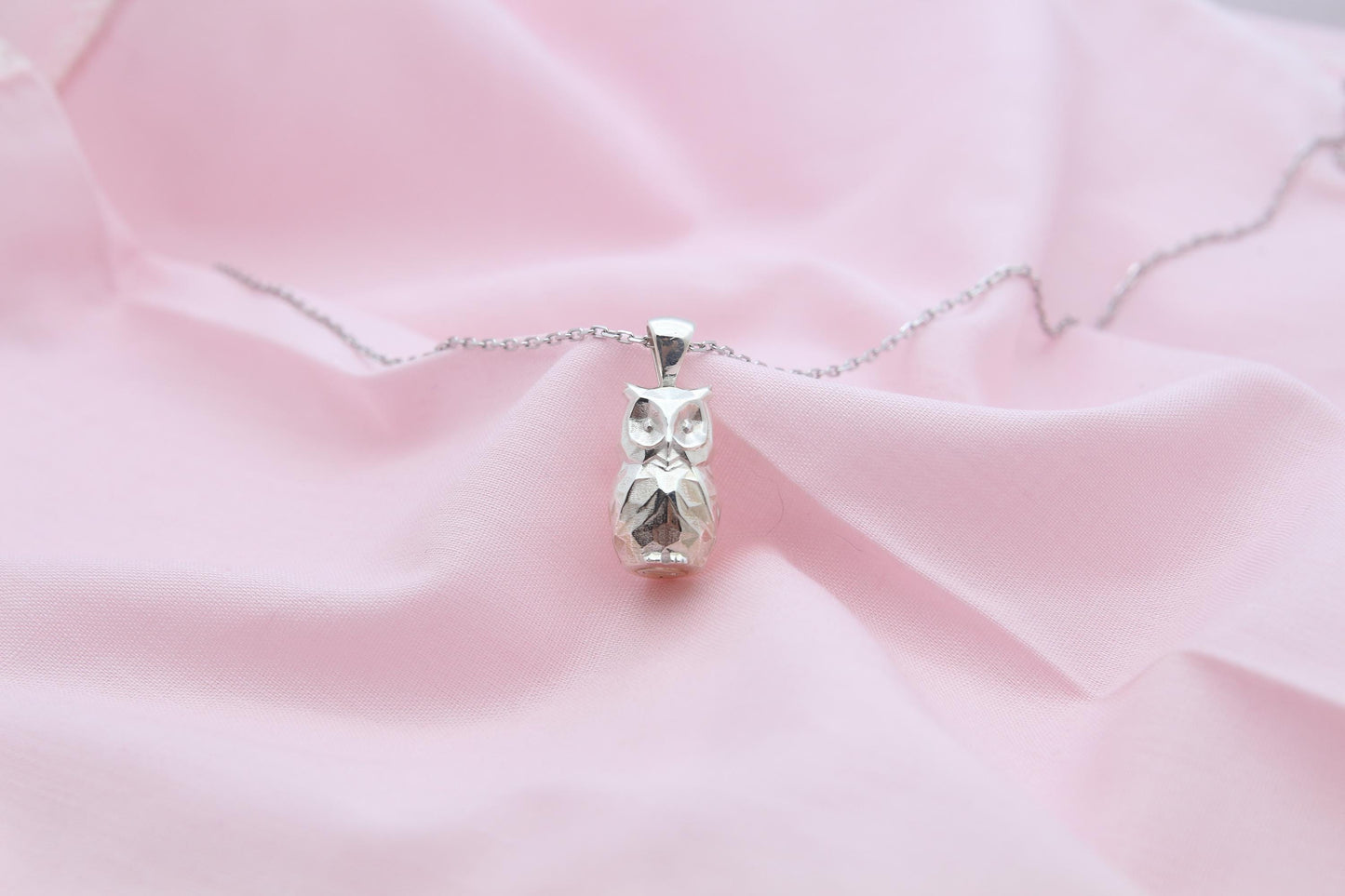 Mystic Owl Memorial Urn Necklace – 925 Sterling Silver Ash Pendant with Optional Engraving (17 mm)
