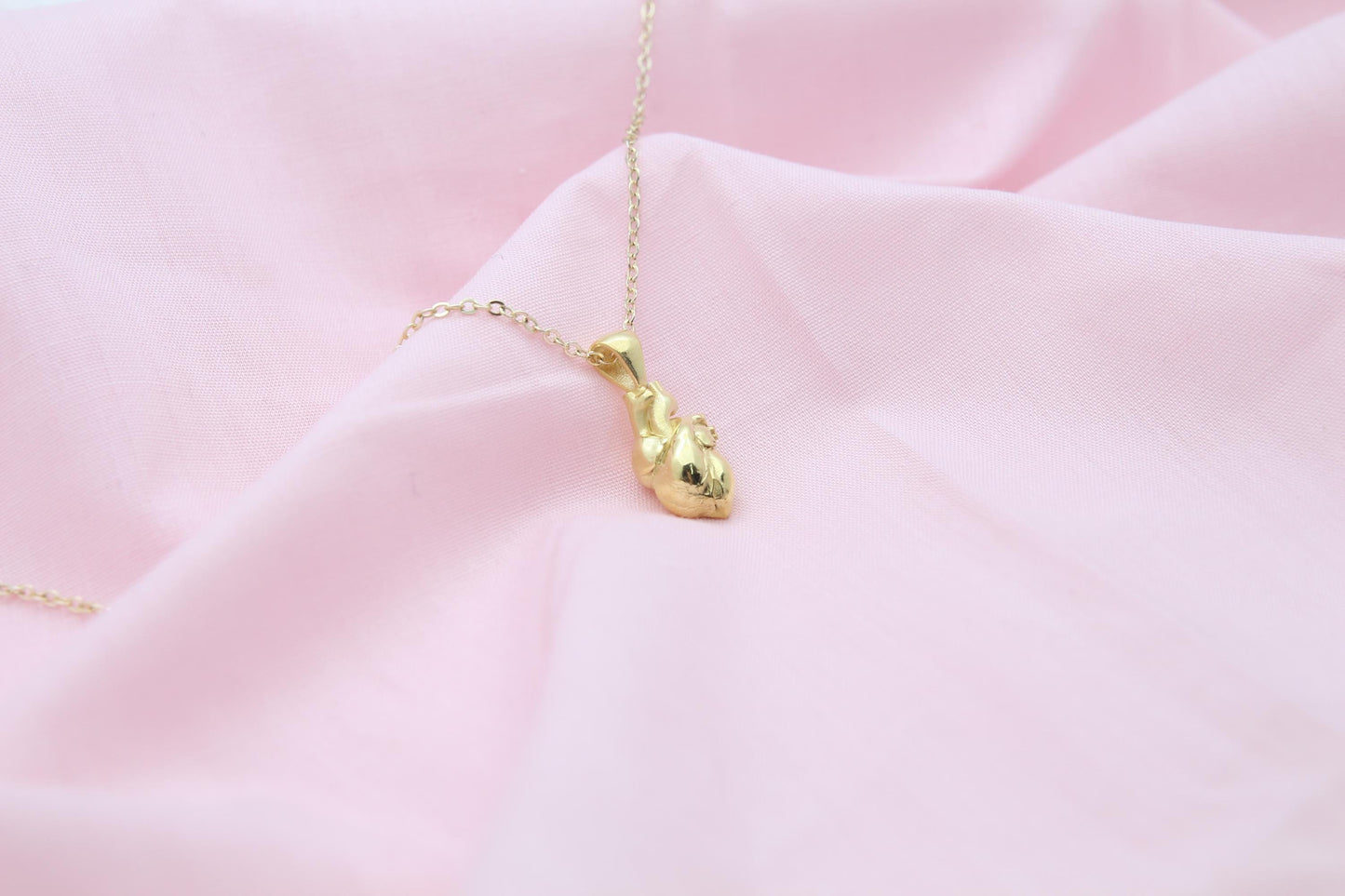 Eternal Pulse Urn Necklace – 925 Sterling Silver Anatomical Heart Ash Pendant with  (15 mm)