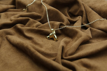 Doberman Spirit Urn Necklace – 925 Sterling Silver Dog Memorial Ash Pendant (17 mm)