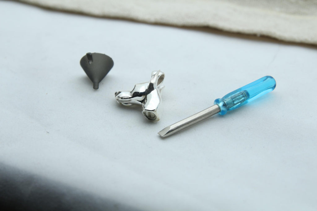Doberman Urn Necklace – 925 Sterling Silver Dog Ash Pendant
