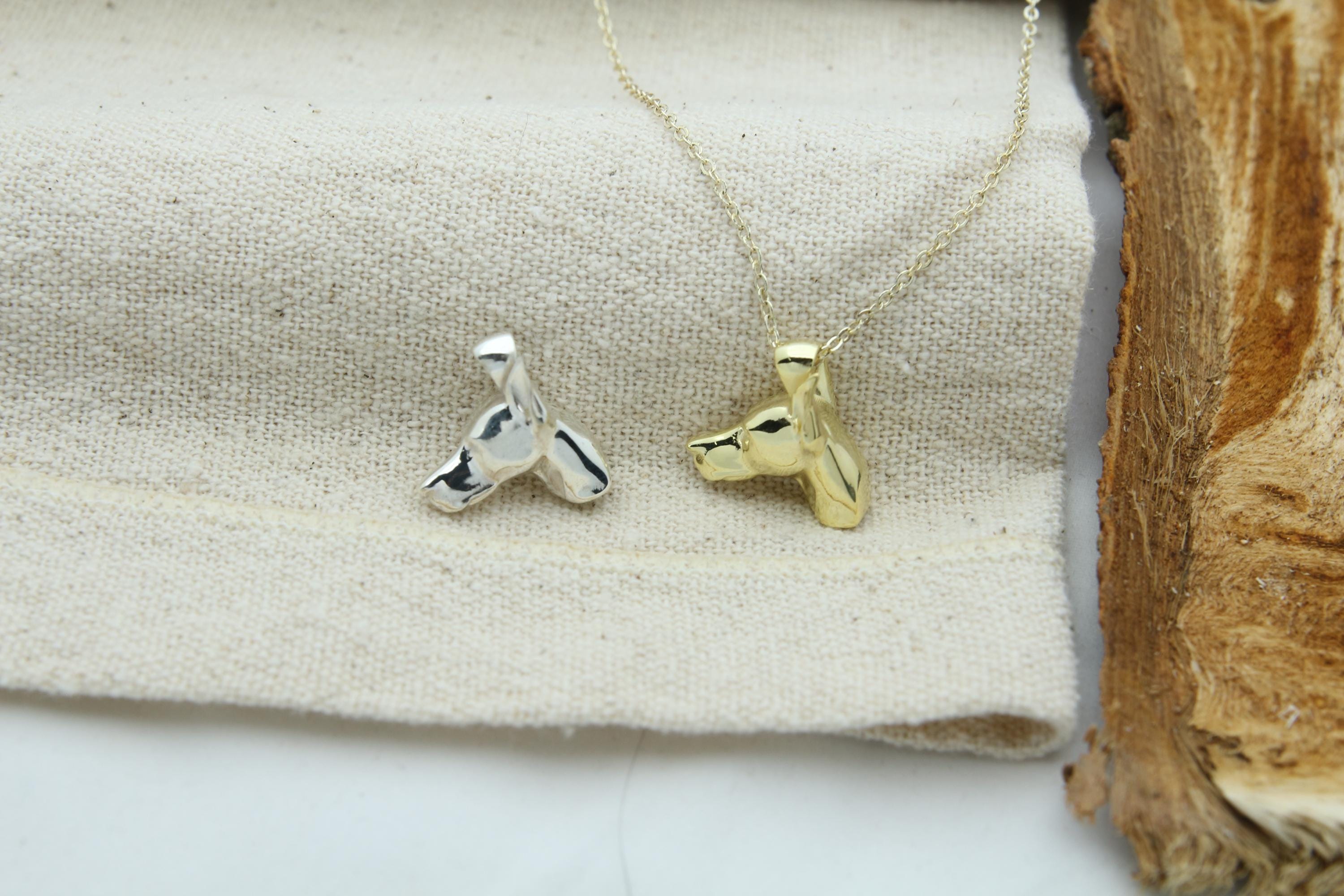 Doberman Urn Necklace – 925 Sterling Silver Dog Ash Pendant