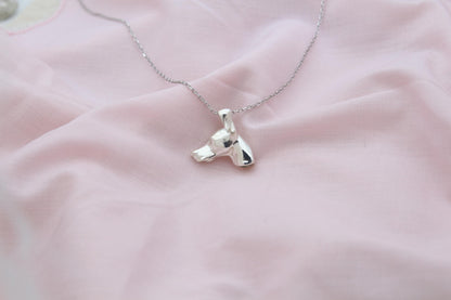 Doberman Urn Necklace – 925 Sterling Silver Dog Ash Pendant