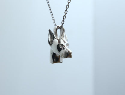 Doberman Urn Necklace – 925 Sterling Silver Dog Ash Pendant