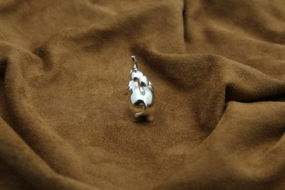 Elephant Soul Memorial Urn Necklace – 925 Sterling Silver Ash Pendant with Optional Engraving (20 mm)