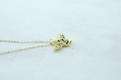 Tiny Companion Chihuahua Urn Necklace – 925 Sterling Silver Dog Ash Pendant with Optional Engraving (20 mm)