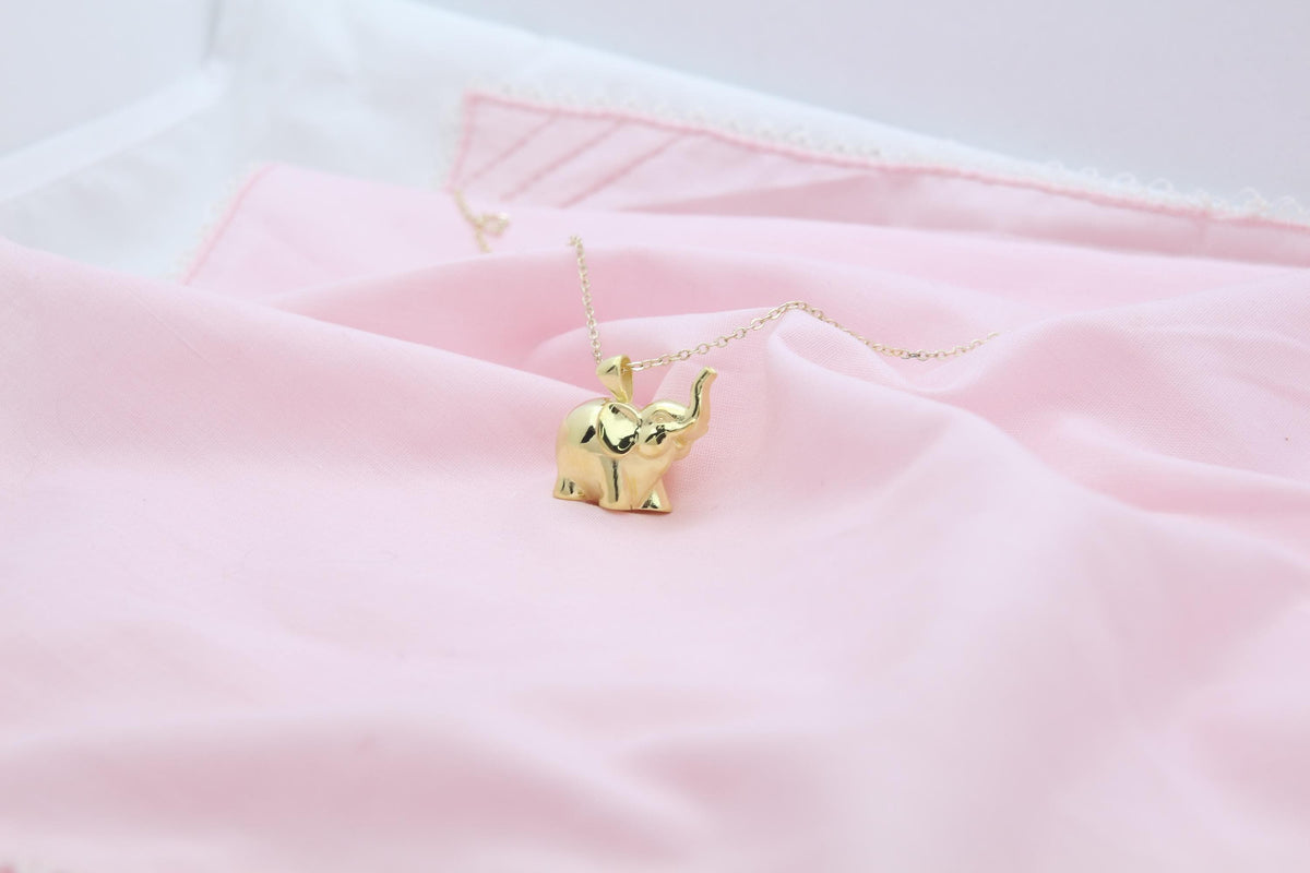 Gentle Elephant Tribute Urn Necklace – 925 Sterling Silver Memorial Ash Pendant with Optional Engraving (20 mm)