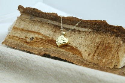 Eternal Bond Mother & Child Urn Necklace – 925 Sterling Silver Heart Ash Pendant (16 mm)
