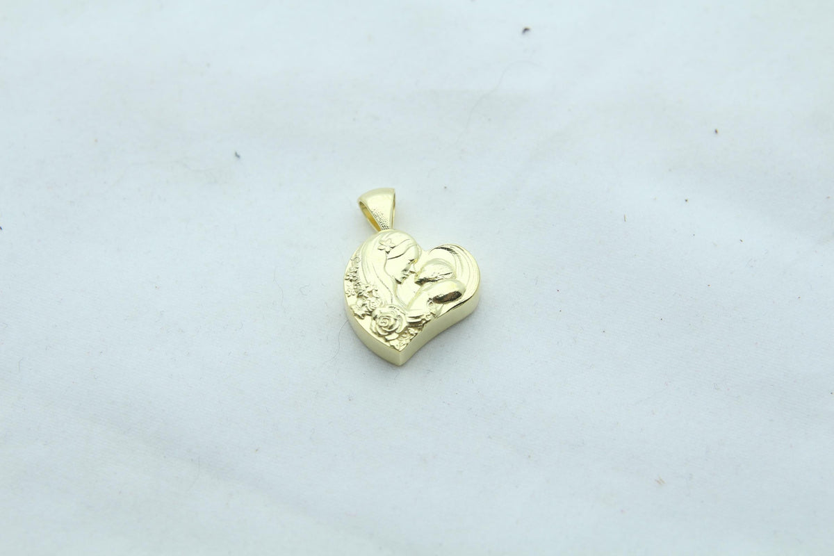 Eternal Bond Mother & Child Urn Necklace – 925 Sterling Silver Heart Ash Pendant (16 mm)