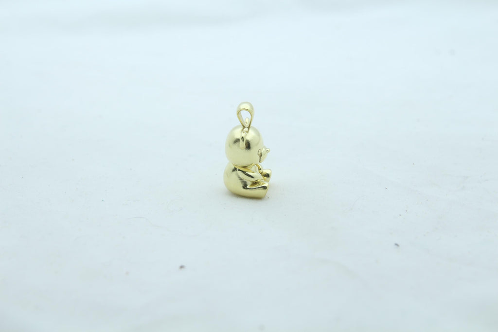 Bear Urn Necklace – 925 Sterling Silver Memorial Ash Pendant (18 mm)