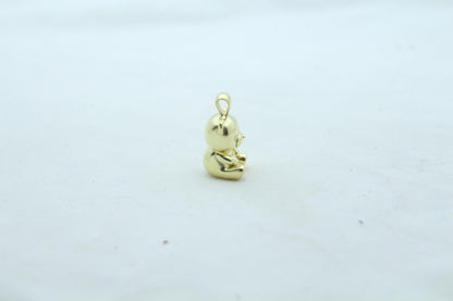 Bear Urn Necklace – 925 Sterling Silver Memorial Ash Pendant (18 mm)