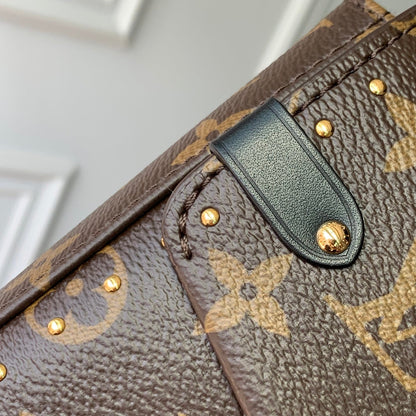 LV 2025 Trunkie 27cm Bag Brown Canvas Leather 347369