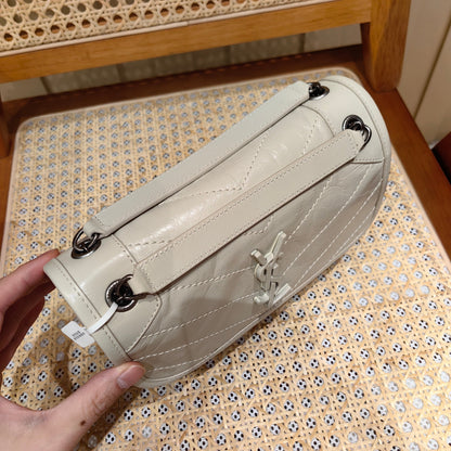 YSL Niki Baby Bag Light Beige Calfskin 338902