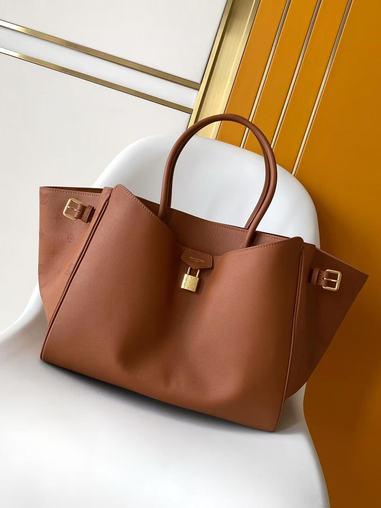 LV Vendome PM Brown Supple Calfskin