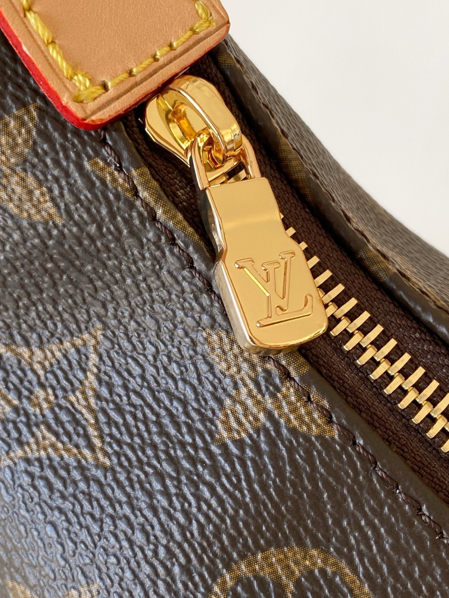 LV Pochette Hills Brown Monogram Coated Canvas & Cowhide