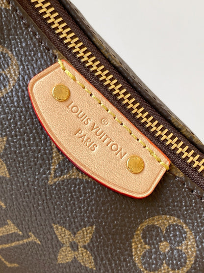 LV Pochette Hills Brown Monogram Coated Canvas & Cowhide