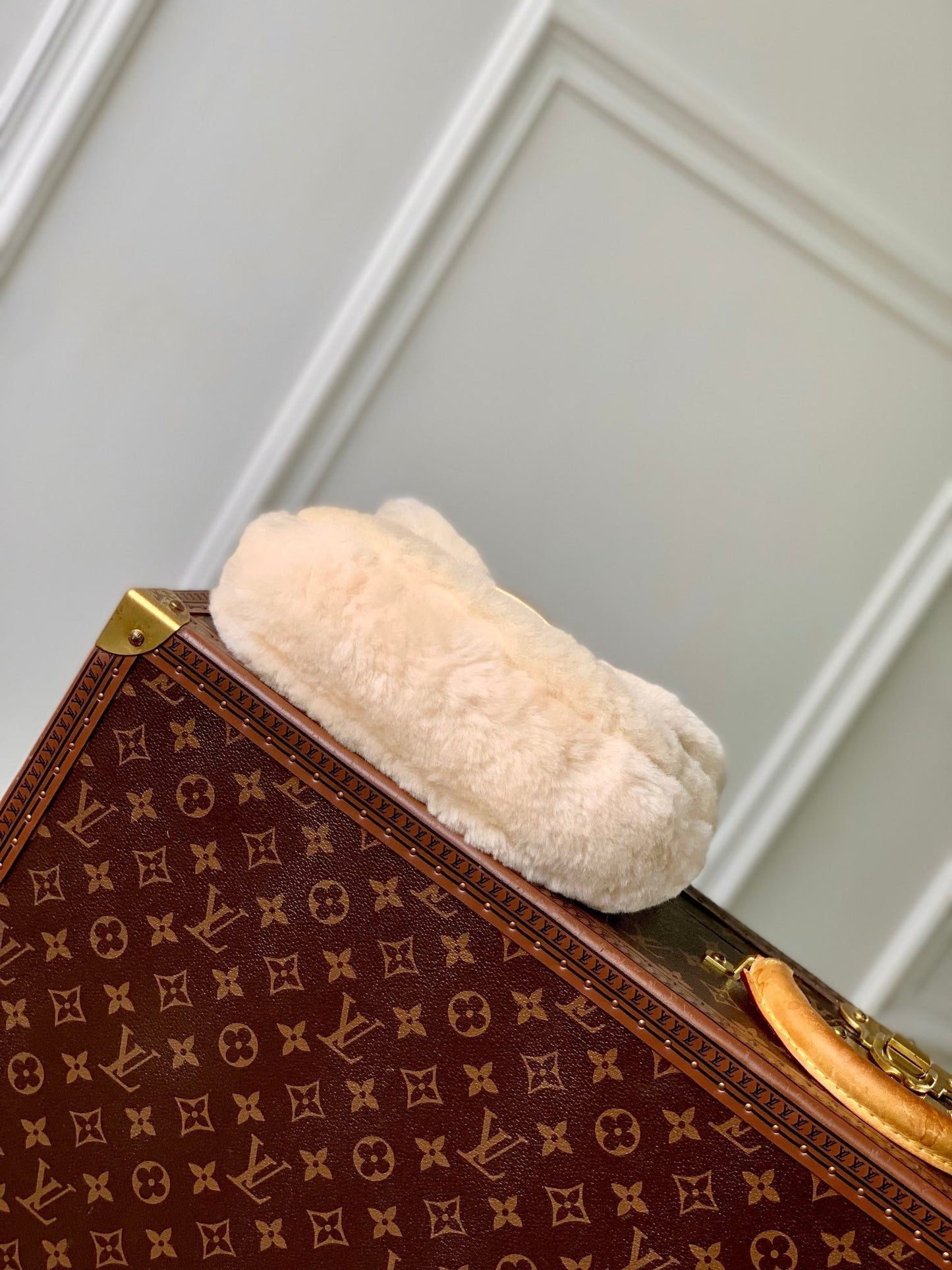Lv Sunset 27 Brown Monogram Wool