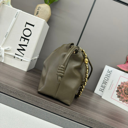 Loewe Flamenco Purse 30 Olive Lambskin Ghw