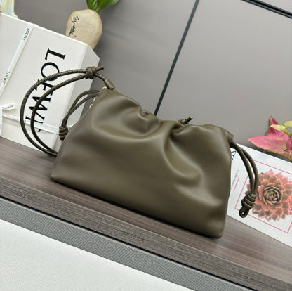 Loewe Flamenco Purse 30 Olive Lambskin Ghw