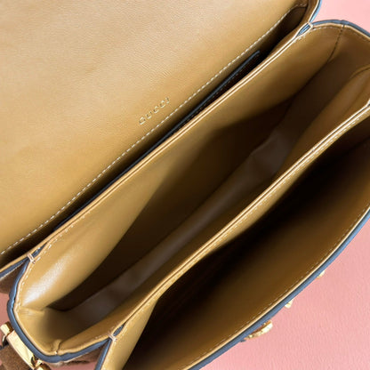Gucci Horsebit 1955 Handbag 26 Brown Suede 271776