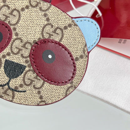Gucci Etoupe Red Blue Panda Bag Charm