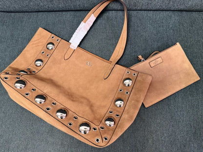 Valentino Garavani tote brown suede 555248