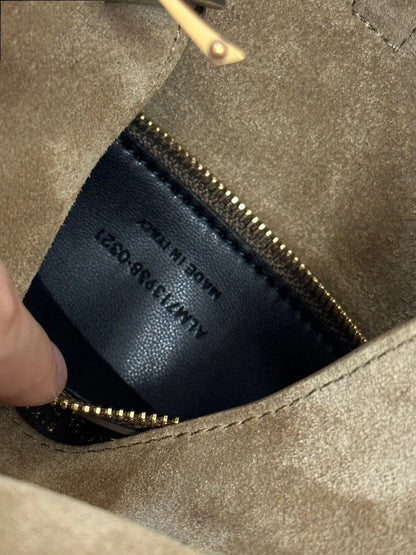 LE 5 _ 7 SUPPLE SMALL 22 IN PEANUT BROWN SUEDE