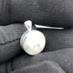 Compass Urn Necklace – 925 Sterling Silver Round Memorial Ash Pendant (15 mm)