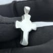 Divine Savior Urn Necklace – 925 Sterling Silver Jesus Cross Ash Pendant (24 mm)
